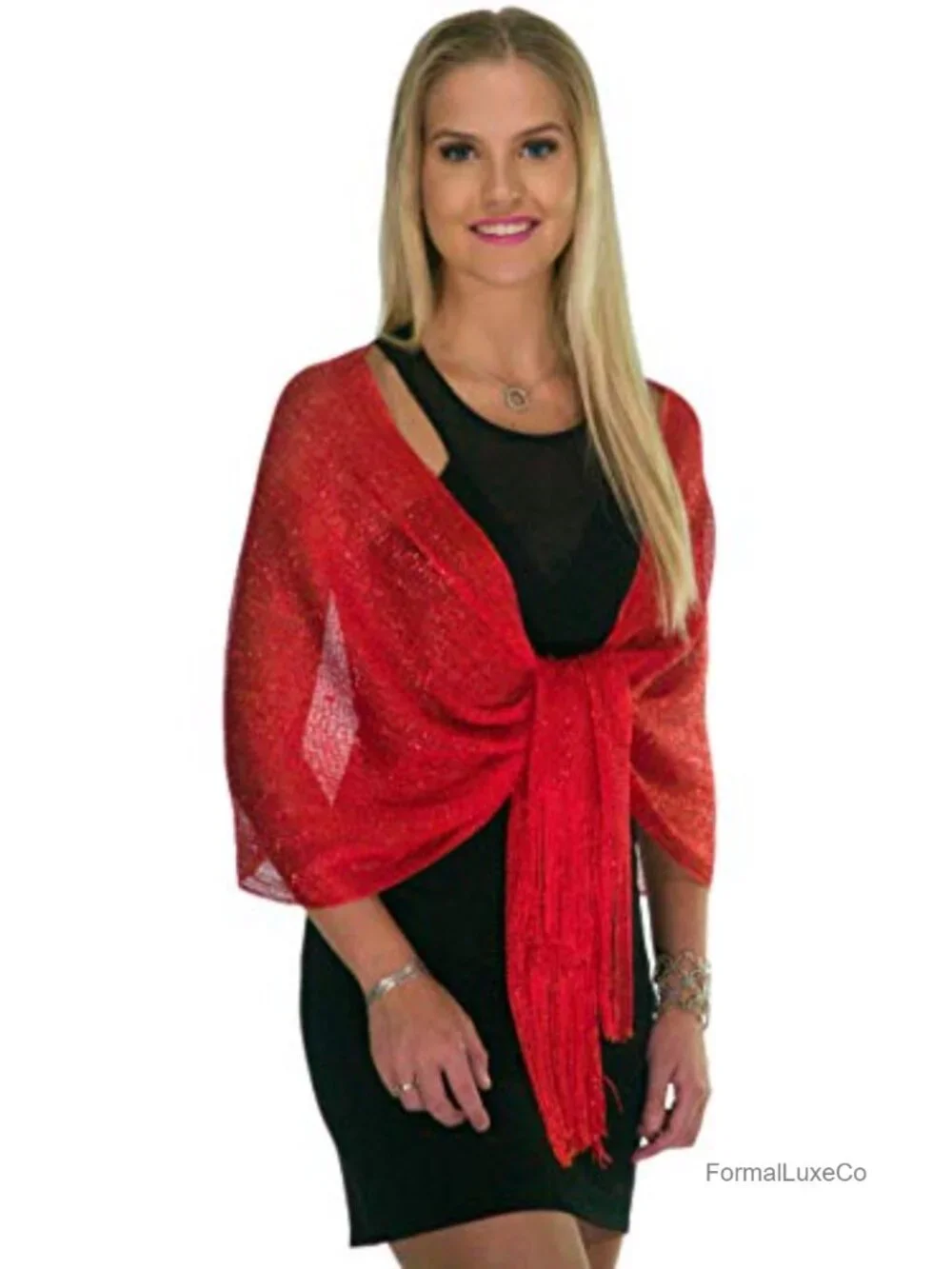 Metallic Glitter Shawl Wrap for Women Evening Dresses Wedding Party Pashmina